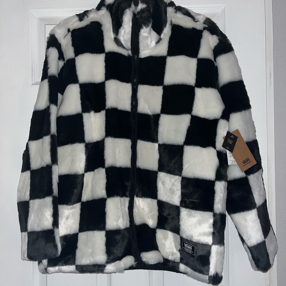 VANS WOMENS FAUX FUR COAT NWT